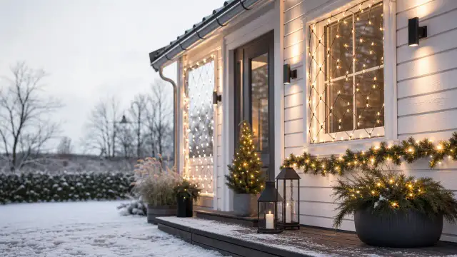 Udendørs julelys