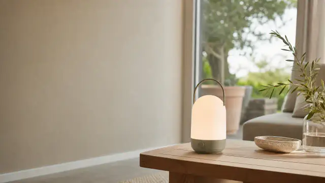 Transportable bordlamper
